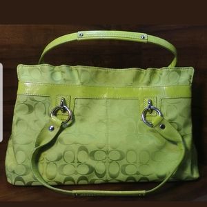 Coach Penelope Shopper Line green Jackqyr